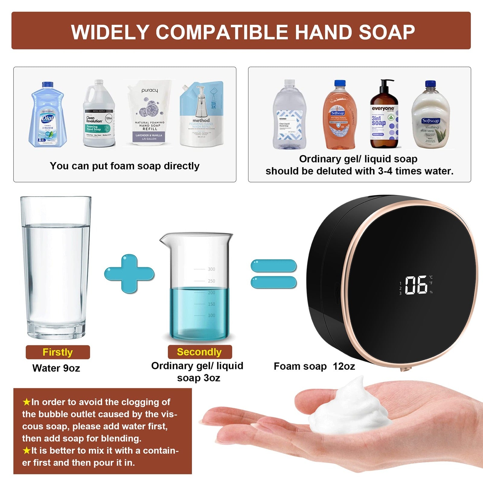 Rechargeable Automatic Liquid Soap Dispenser