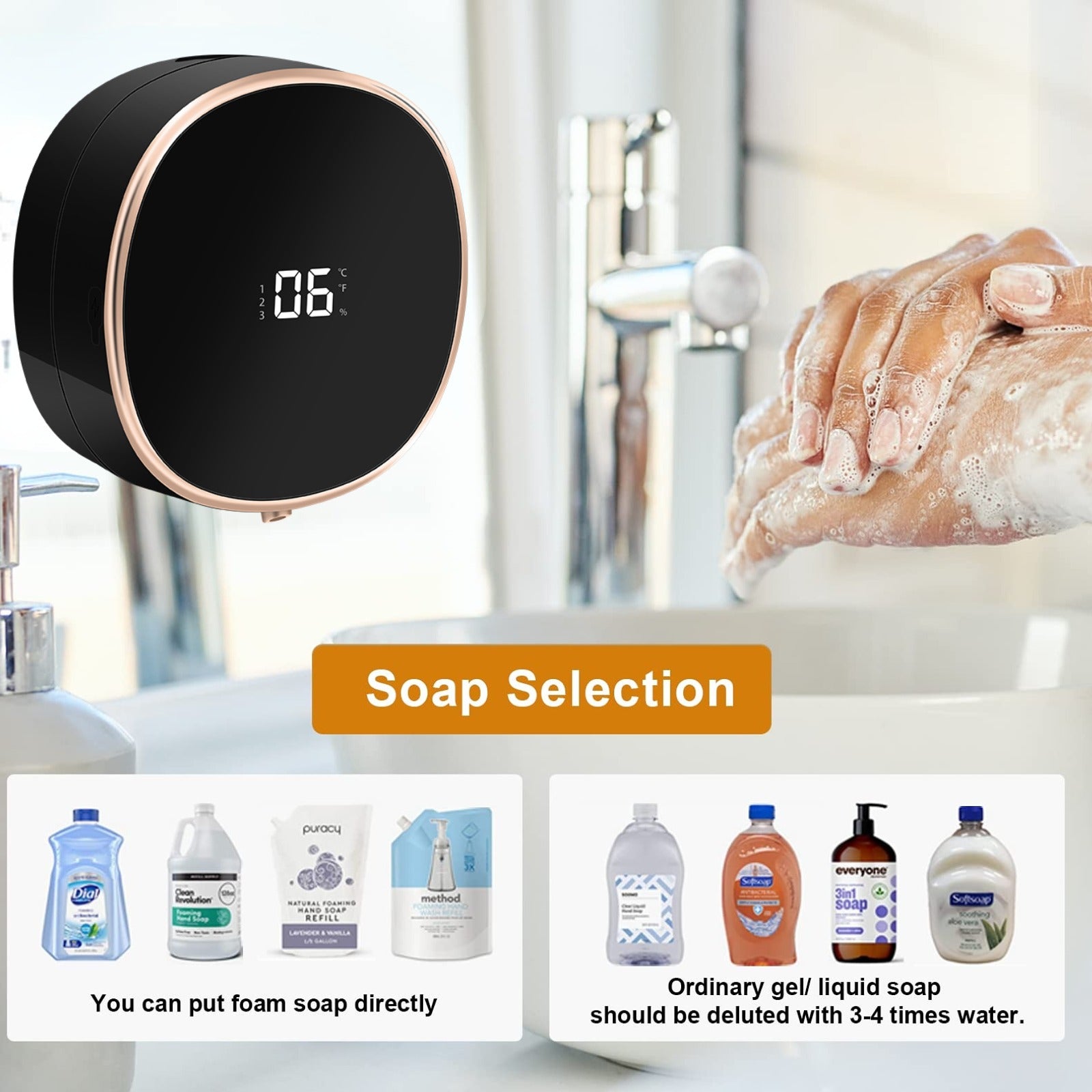 Rechargeable Automatic Liquid Soap Dispenser