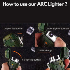 Military Double Arc Lighter