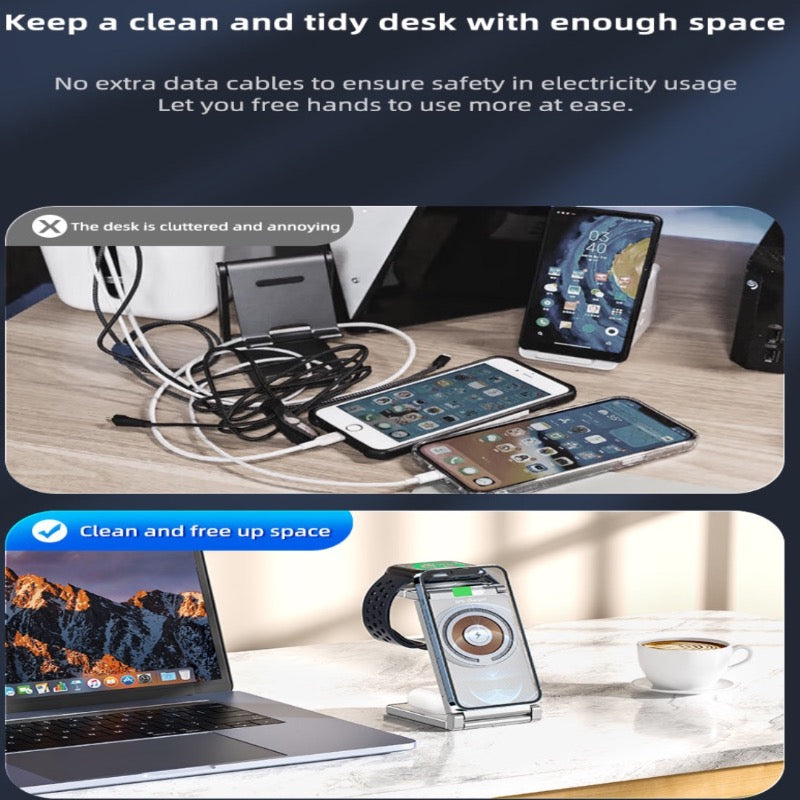 4 in 1 Multifunction Desktop Wireless Charger