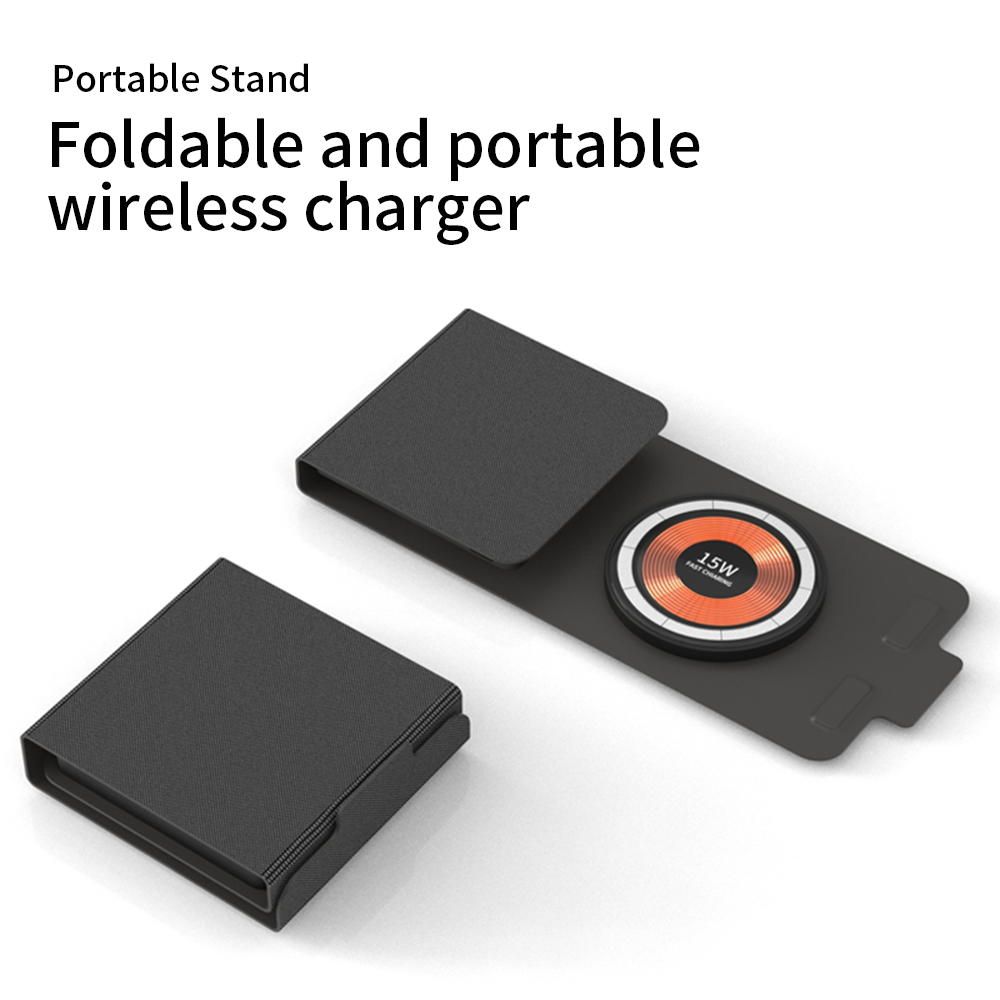 Walletstyle-Foldable 3 in 1 Wireless Charger