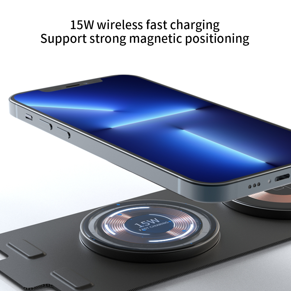 Walletstyle-Foldable 3 in 1 Wireless Charger